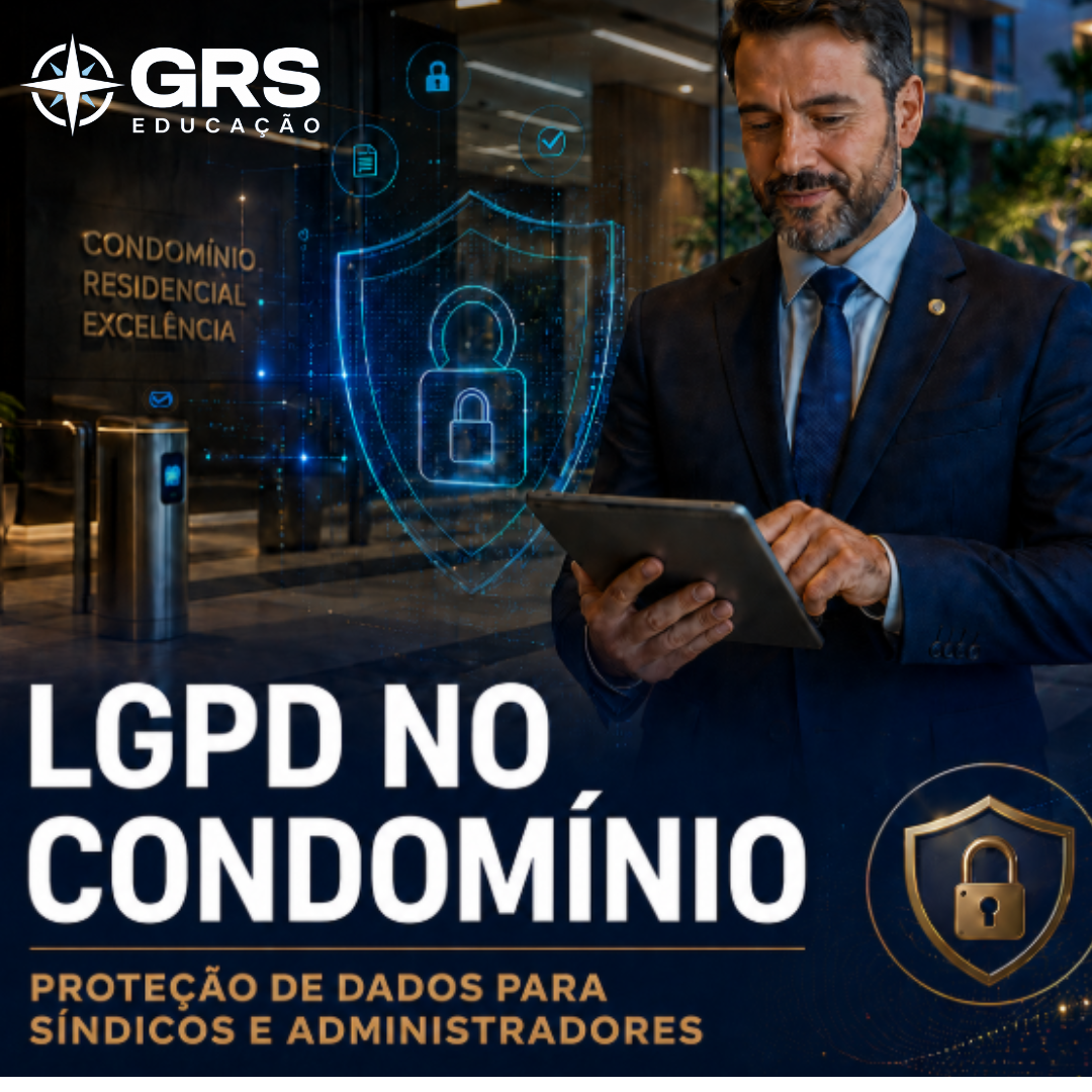 Capa do curso LGPD no Condomínio — Proteção de Dados para Síndicos e Administradoras
