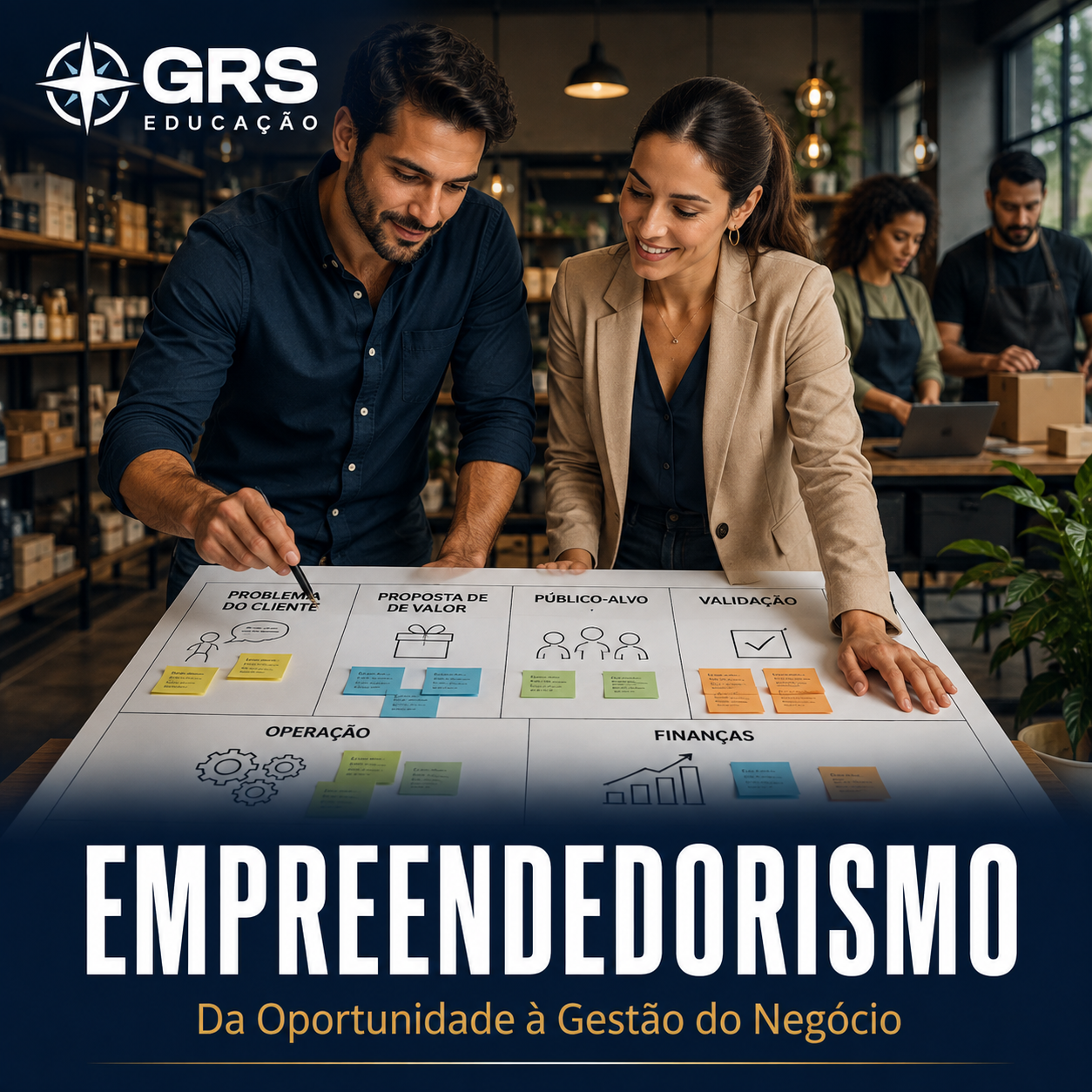 Capa do curso Empreendedorismo: da Oportunidade à Gestão do Negócio