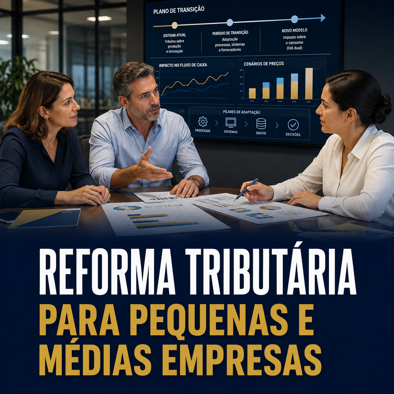 Capa do curso Reforma Tributária para Pequenas e Médias Empresas