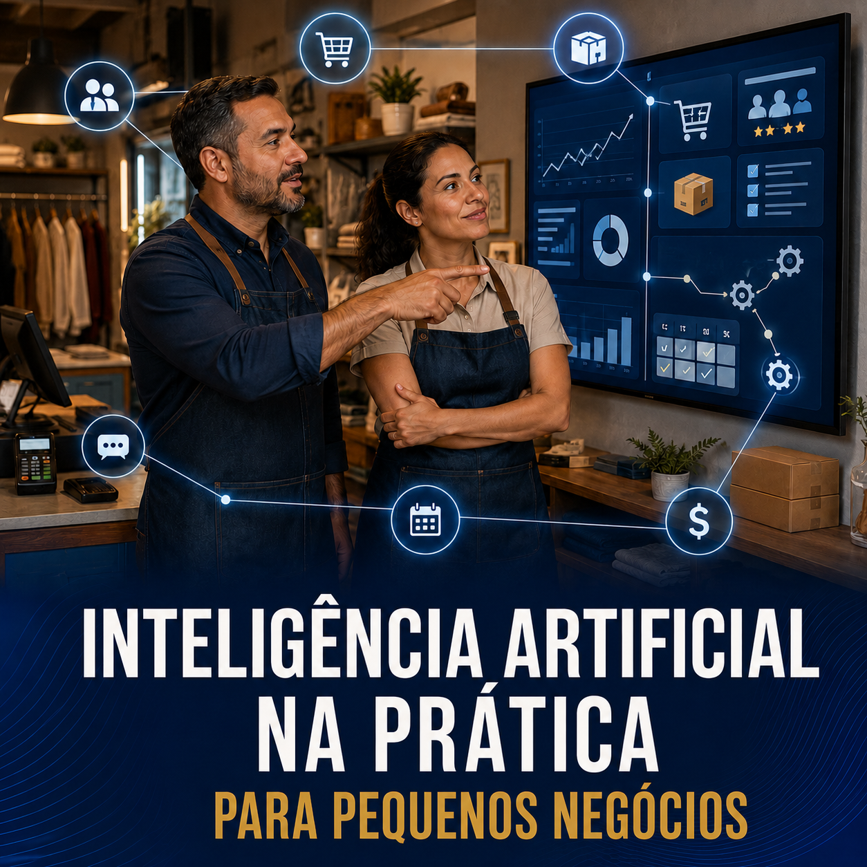 Capa do curso Inteligência Artificial na Prática para Pequenos Negócios